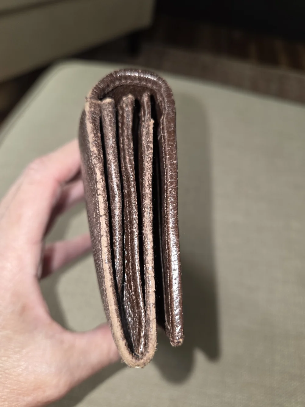 Gucci Beige Canvas Wallet with Brown GG Monogram - Picture 12 of 14